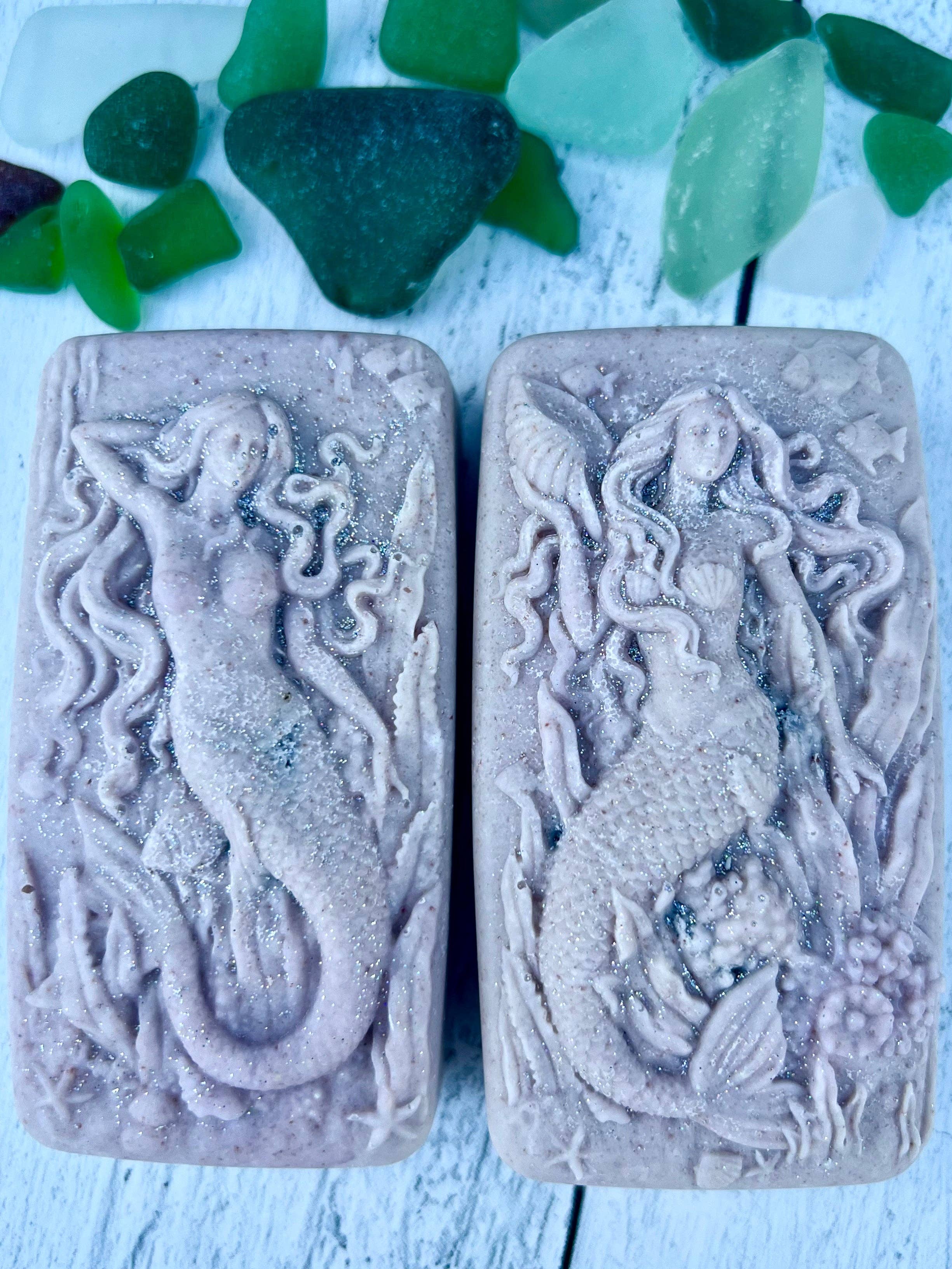 Fairyland Glade - Wholesale Bar Soap - Moon Magic Hidden Sea Glass Salt Soap Bar MADE TO ORDER4