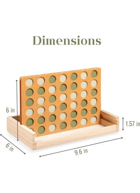 Brooklyn Neutral - Wholesale Board Game - Wooden Four in a Row1