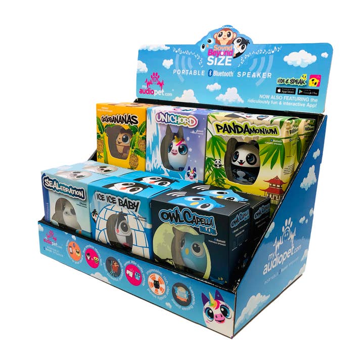 My Audio Life - Wholesale Speakers - My Audio Pet PDQ - 12 Unit Display with 18 Pets