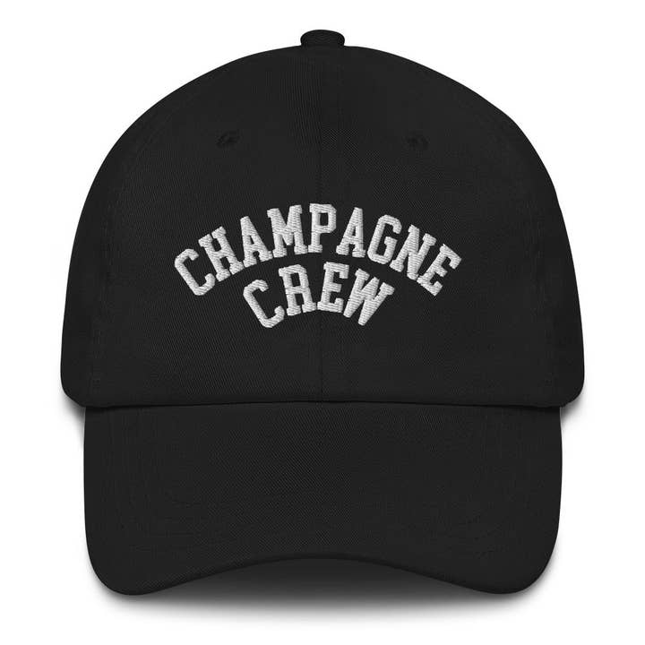 Gorro para papá «Champagne Crew» para venta al por mayor de Kirty Studio