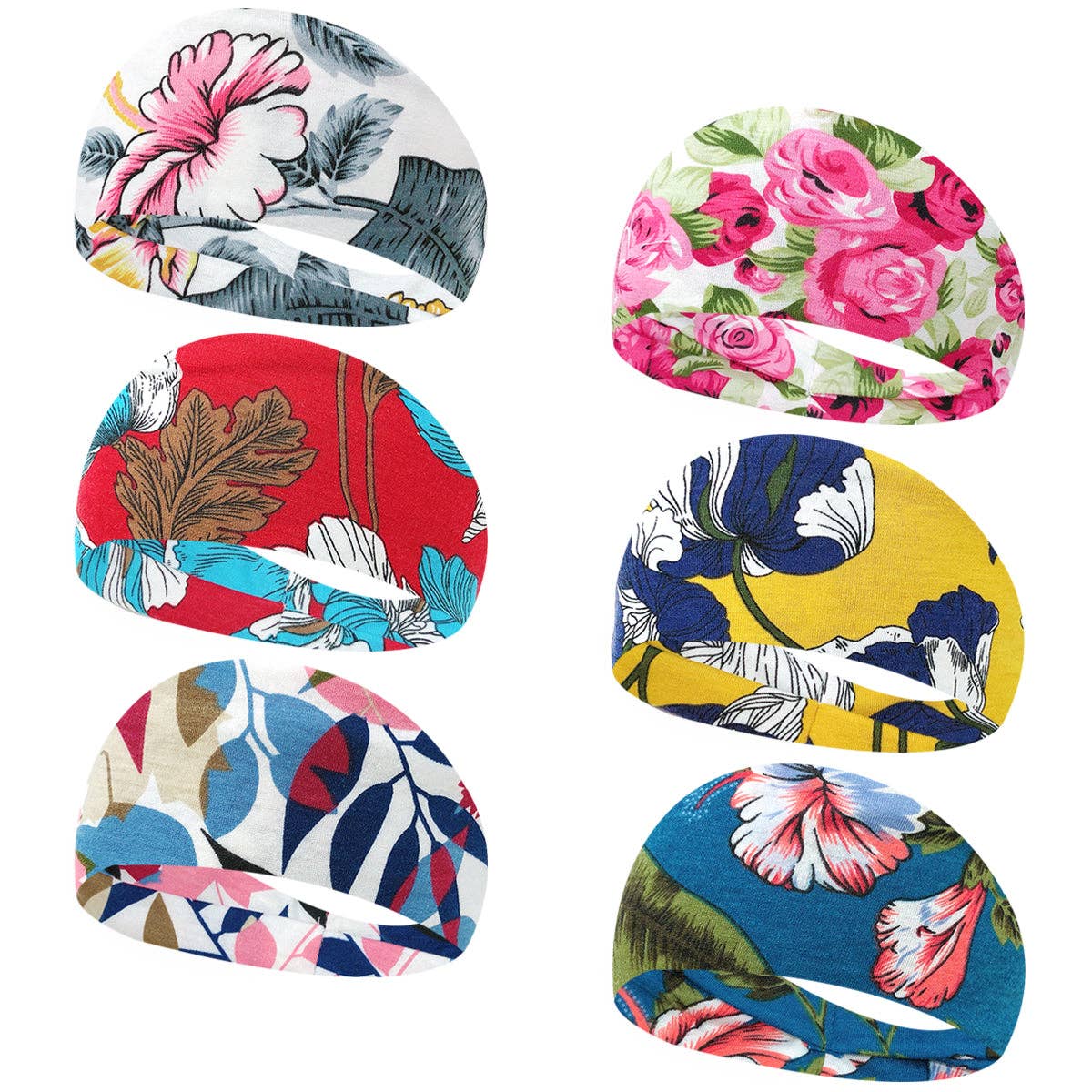 Wrapables.com - Wholesale Fashion Headband - Women's - Wrapables Boho Vintage Floral Elastic Headbands for Sports24