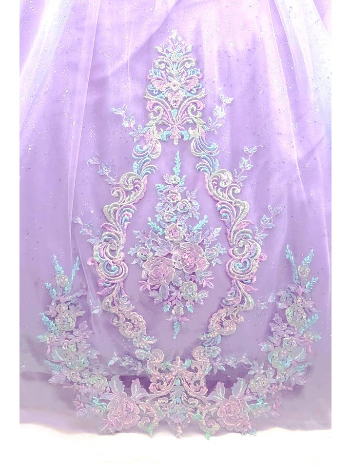 Lilla Skulderfri Quinceanera Kjole Med Blomster CHF3115 for engroshandel på Faire6