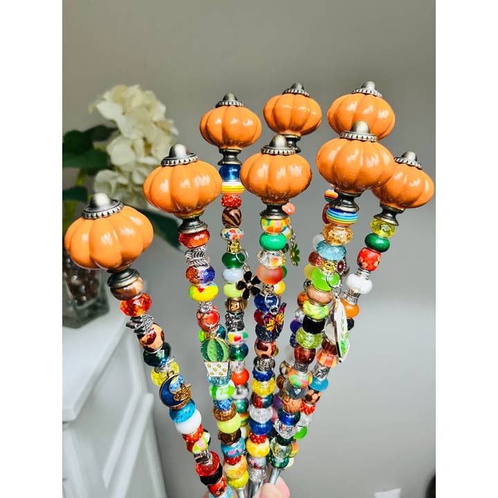 Sea of Bliss Shop - Wholesale Garden/Lawn Stake - Pumpkin Fairy Garden Stakes9