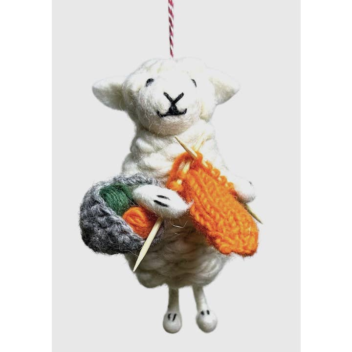 Giftsland - Wholesale Ornament - Knitting sheep ornament