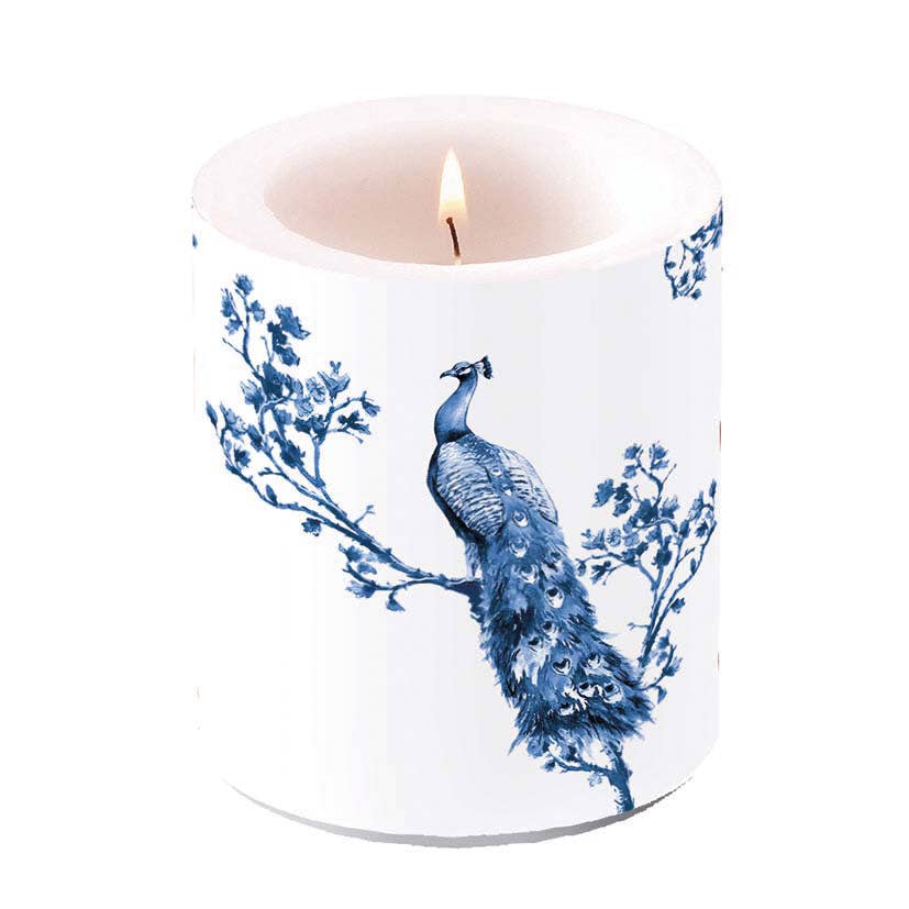 Elegant Gifts - Wholesale Jar/Filled Candle - Candle MEDIUM - Royal Peacock0