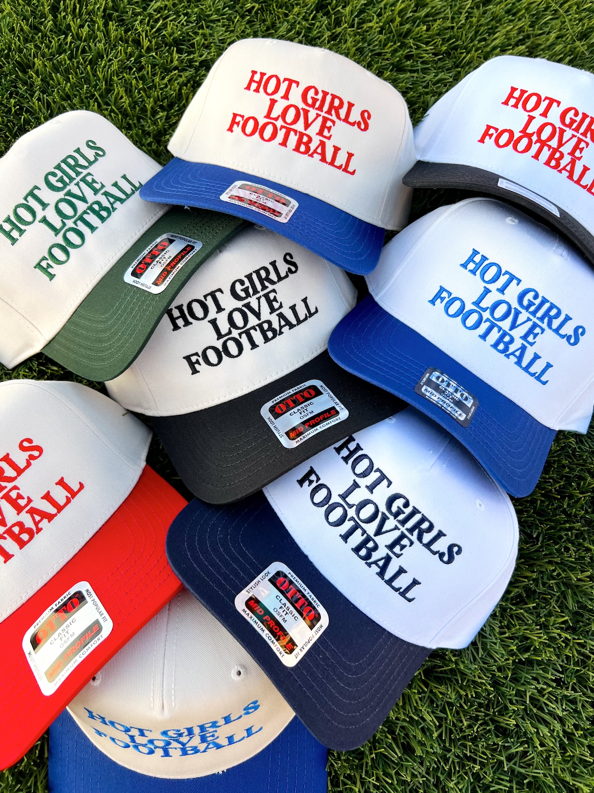 Ruby Moon - Wholesale Trucker Hat - Women's - Hot Girls Love Football- Embroidered Hat - Game Day Hat9