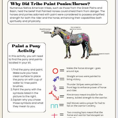 10 Buffalos Art - Wholesale DIY Craft Kit - Kids - Wooden Ledger Paint-a-Pony Activity1