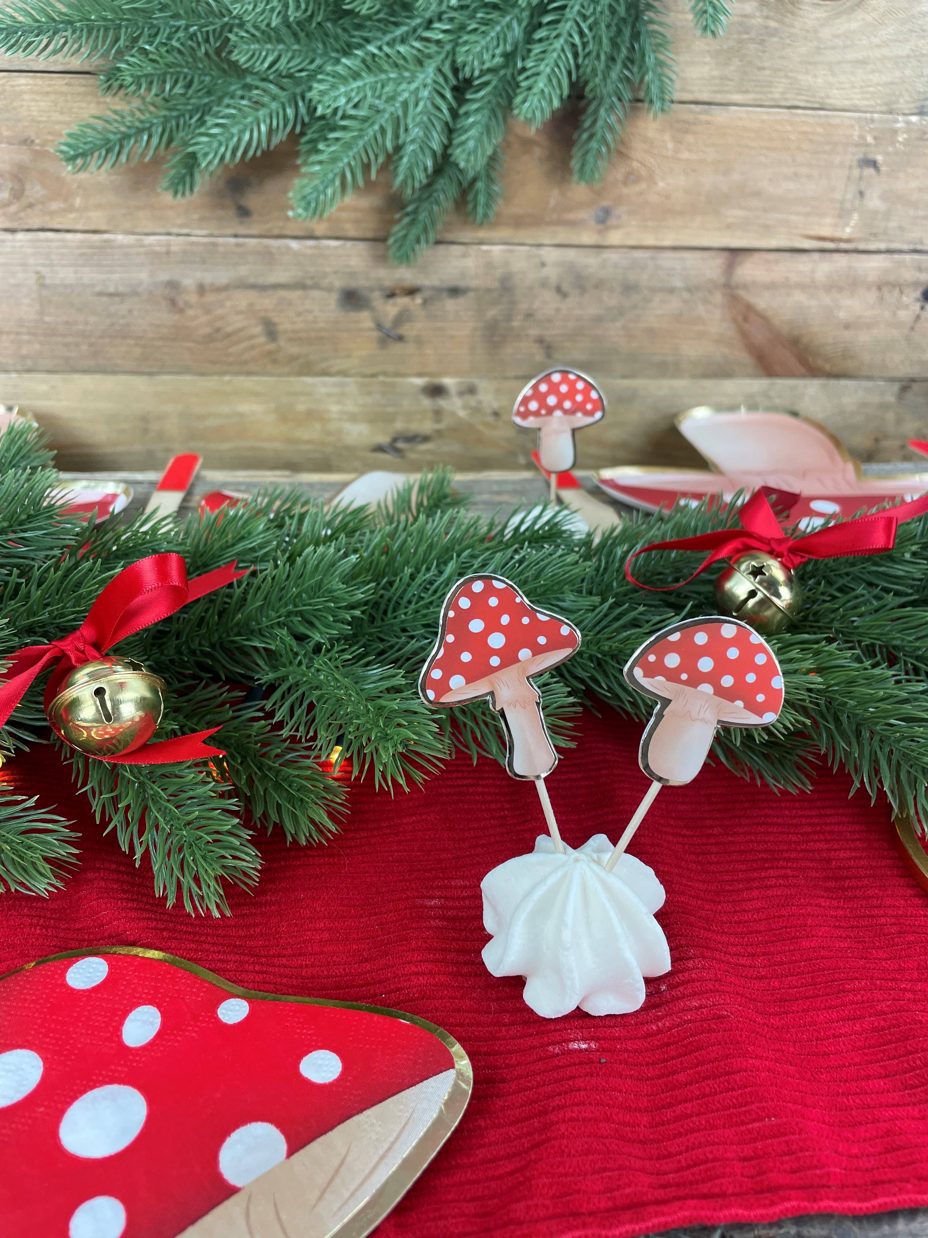 Tim&Puce Factory - Vente Serviettes jetables - SERVIETTES CHAMPIGNONS X 161