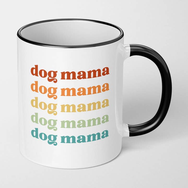 Retro Dog Mama Mug for wholesale by The Dapper Paw