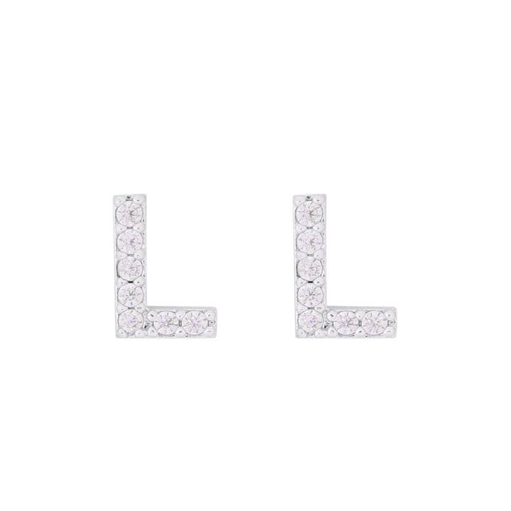 MYS Wholesale Inc - Wholesale Stud/Post Earrings - Cubic Zirconia Initial Earrings22
