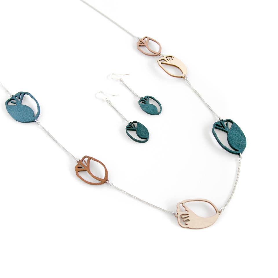 Valona - Wholesale Pendant/Charm Necklace - Tulip chain6