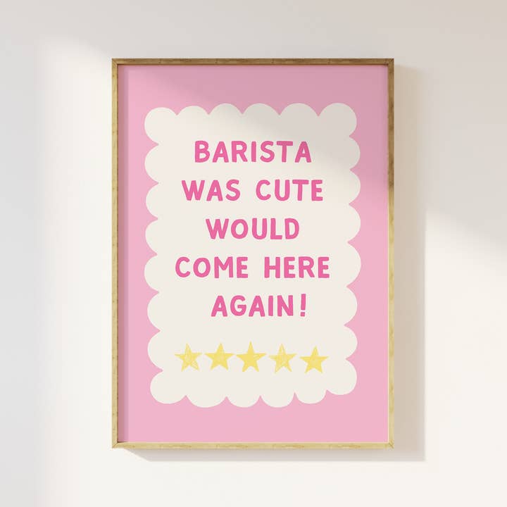 Impresión de Barista Lindo para venta al por mayor de April Lane Art