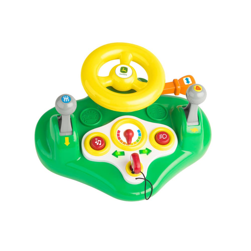 TOMY - Wholesale Classic Toy - Kids - TOMY John Deere Busy Driver Kids Toy Steering Wheel