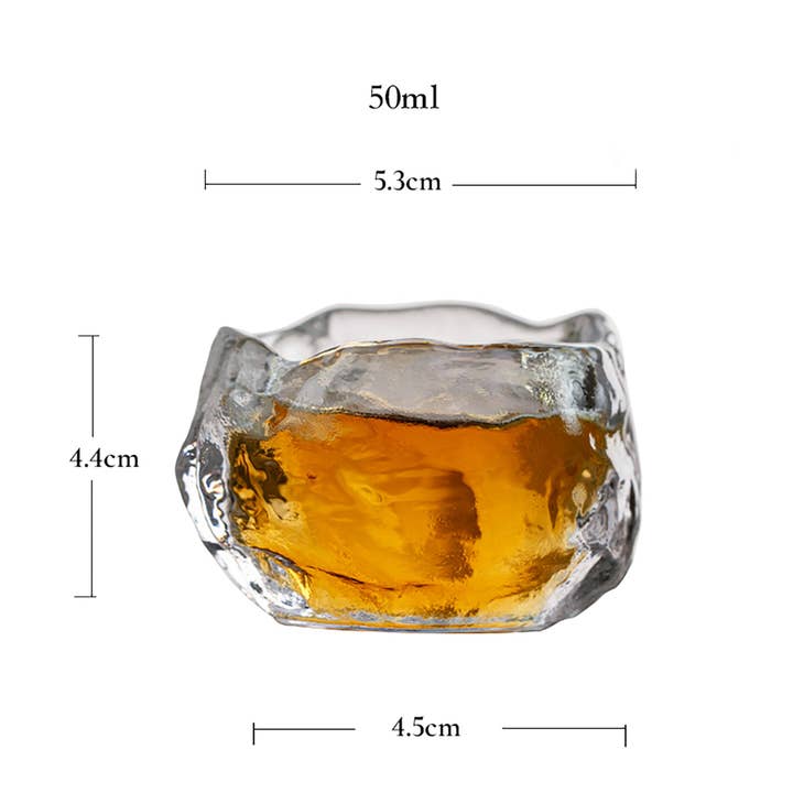 MinoCraft - Wholesale Coffee/Tea Cup - Glass tea cup - "First Snow"