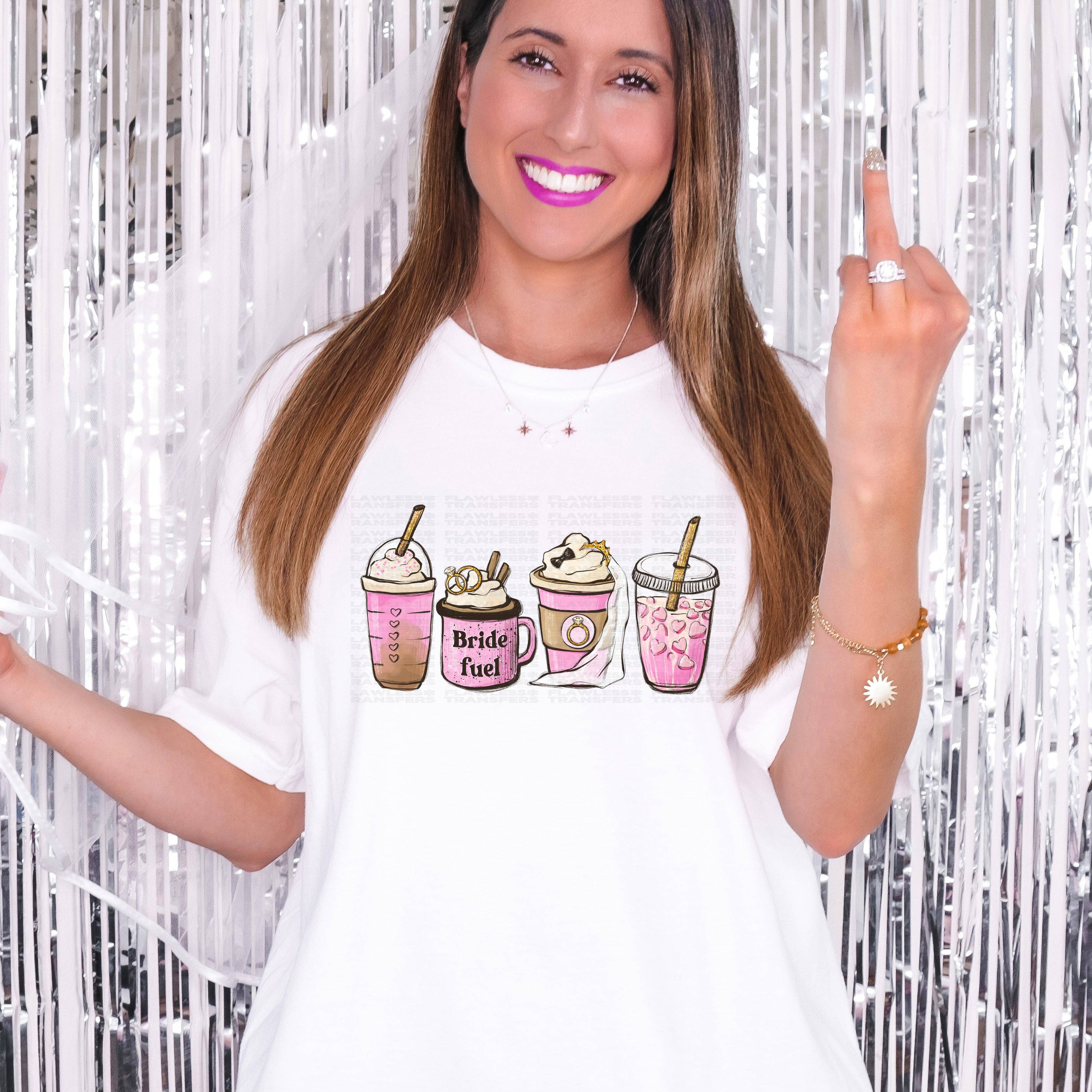 Flawless Transfers – wholesale Sublimation transfer – Bride Fuel Coffee Latte DTF Transfer0