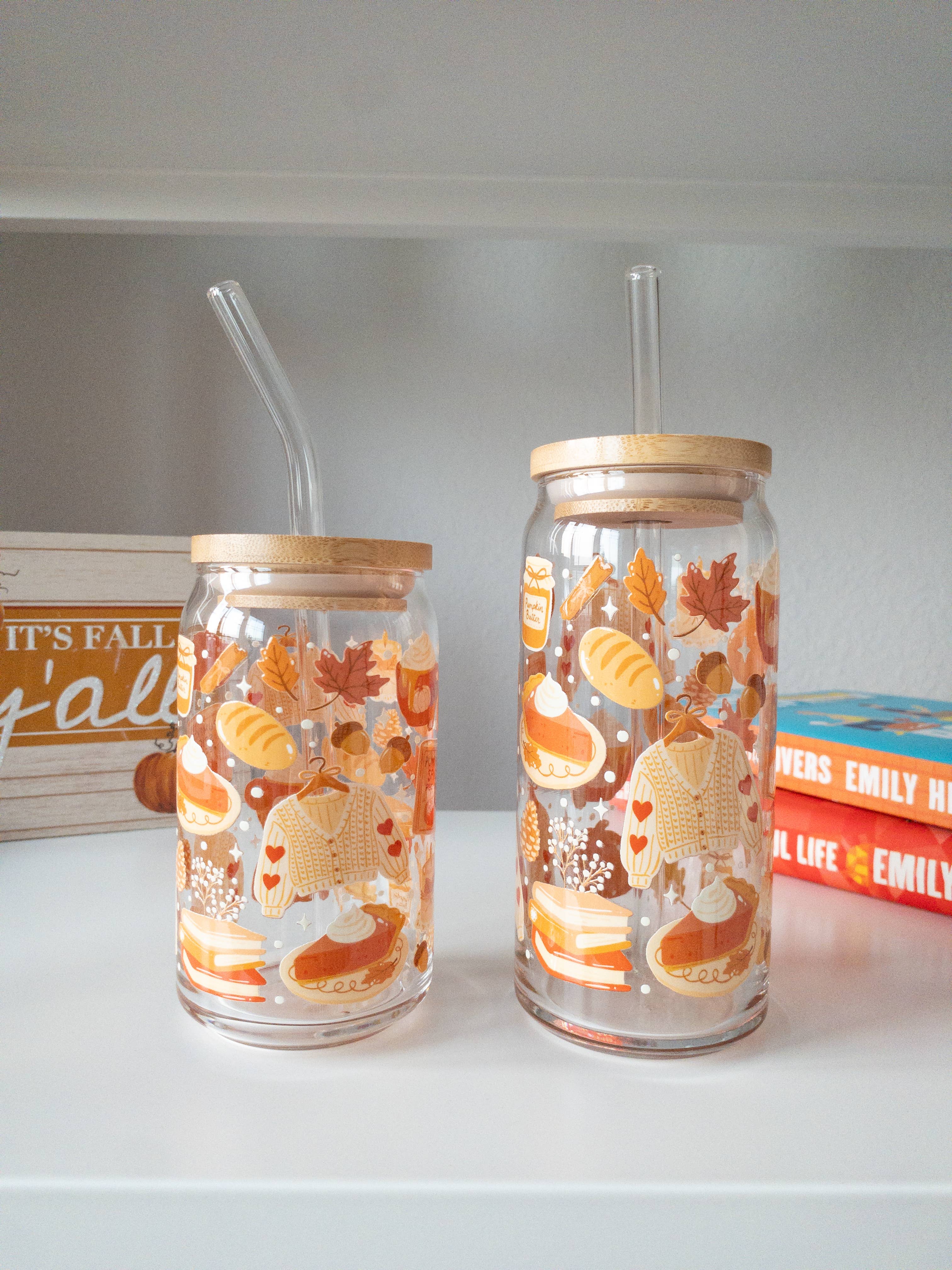 Be Bold Stay Bold - Wholesale Drinking Glass/Cup - Pumpkin Spice Cozy Fall Glass Cup – 16oz & 20oz1