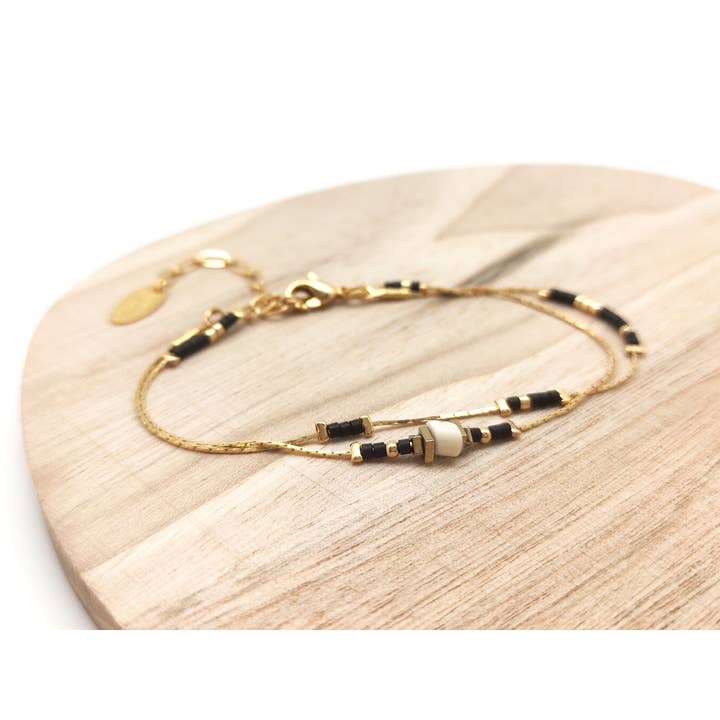 Enelli - Vente Bracelet de perles - Bracelet double tour9