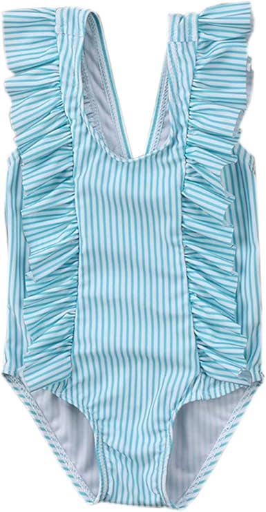 Fennco Styles - Wholesale One Piece Swimsuit - Baby - Ruffle Striped One-Piece Baby Swimsuit5
