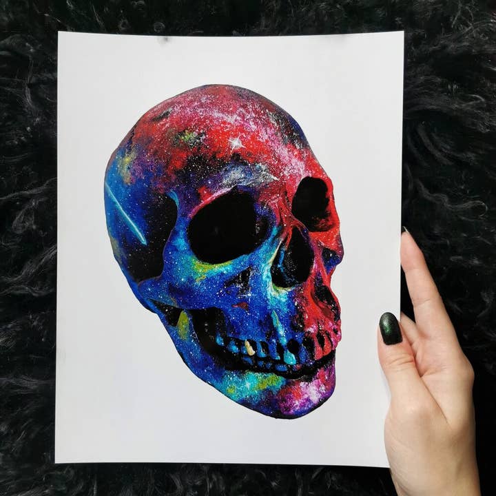 Colorido estampado de calaveras - 20 x 25 para venta al por mayor de MLpaintings