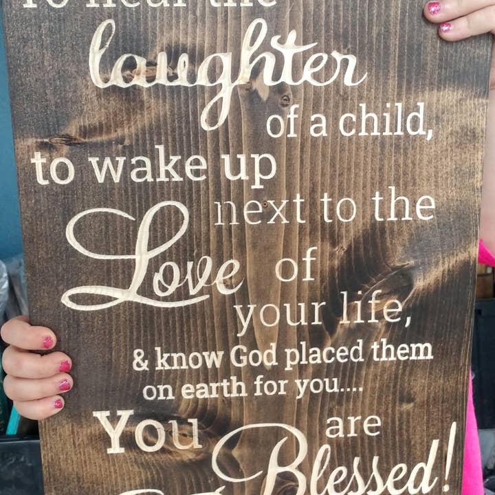 You are Blessed for wholesale by Knotty Pine Woodworks