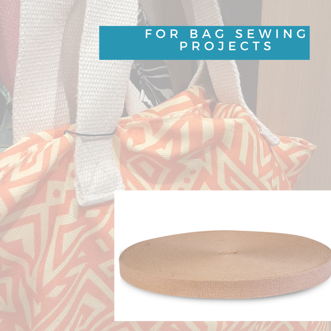 Dream Trimming Goods LLC - Vente Matériels de bricolage - 700 verges de sangle étroite en coton naturel pour sac2