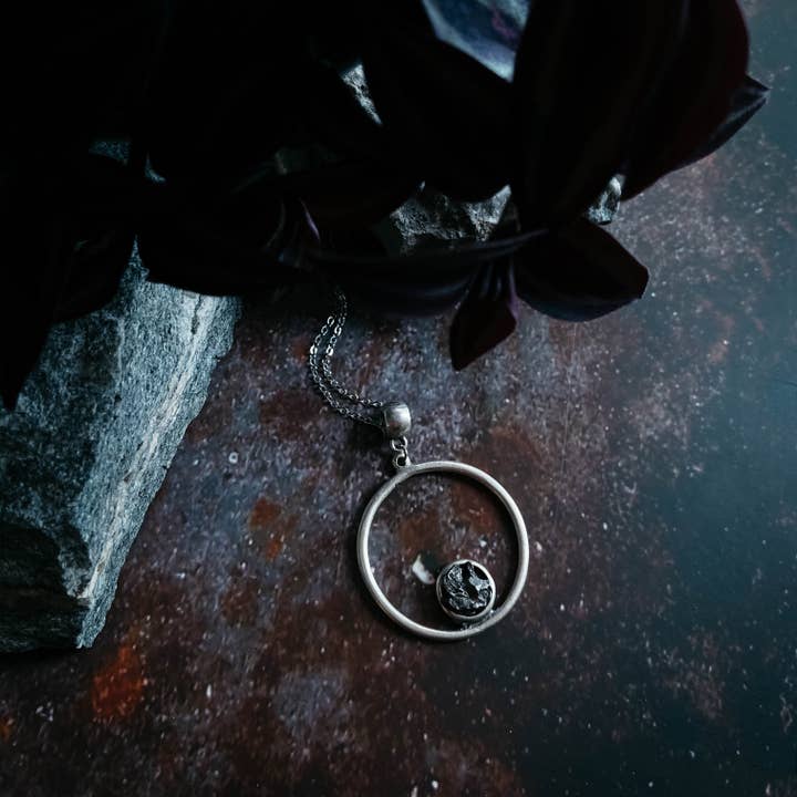 Yugen Handmade - Wholesale Pendant/Charm Necklace - Circle Meteorite Necklace5