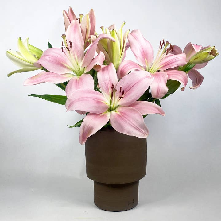 Banzai Vase Naked |ceramic | plant pot |wabi sabi | Clay for wholesale by Greatceramics