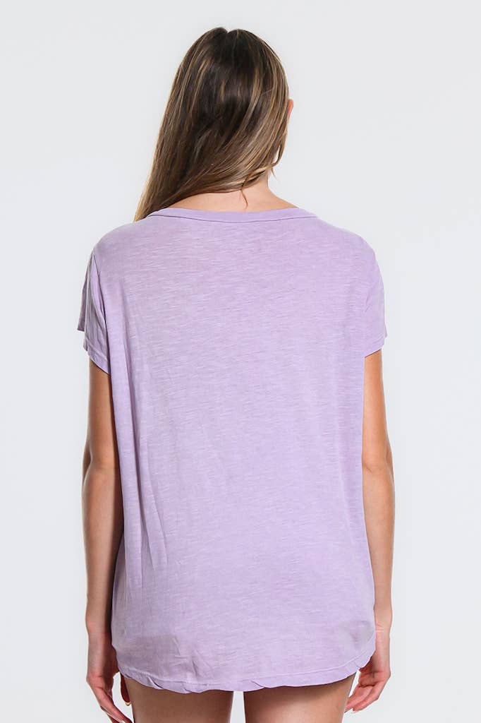 TINA Stephens Italy/Tees By Tina - Wholesale Blouse - Women's - Nola Cotton/Linen V-Neck Top (BSS207)48