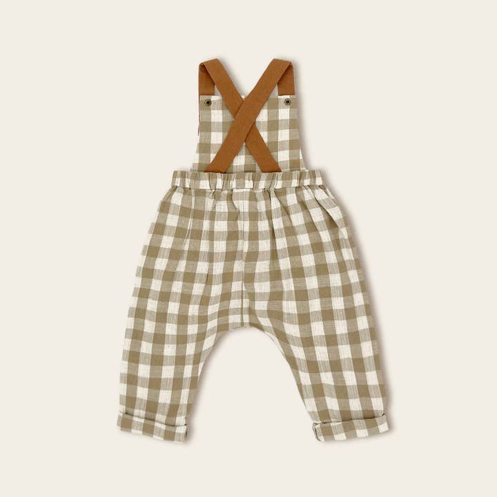 Lillies Dream - Wholesale Overalls - Kids - The Lichen Gingham Overall1