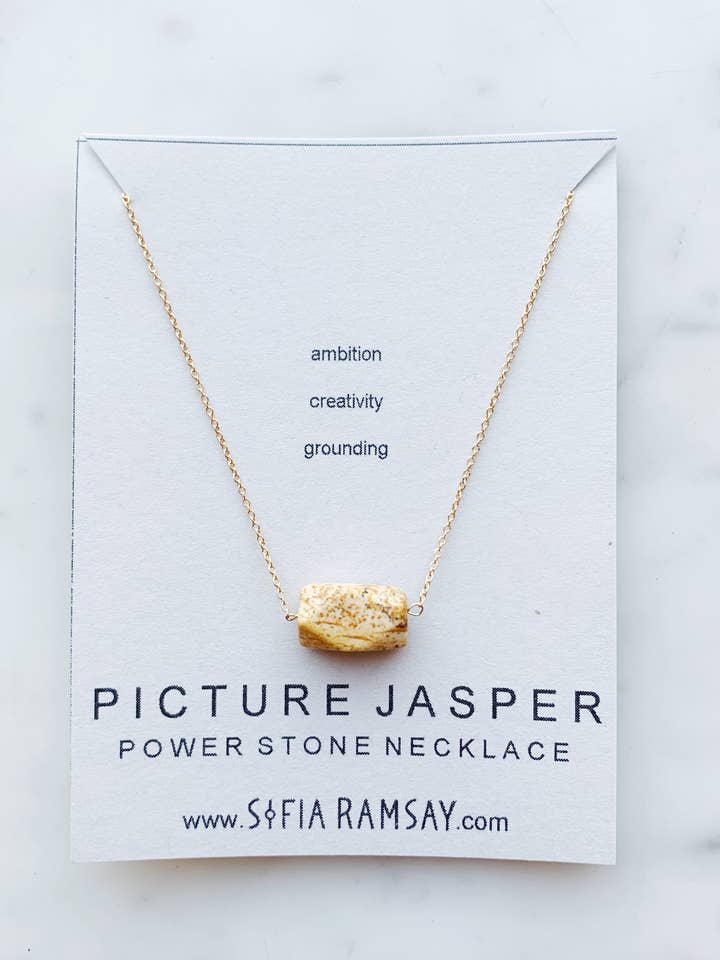 Picture Jasper Power Stone Necklace - Healing Crystal for wholesale by Sofia Ramsay