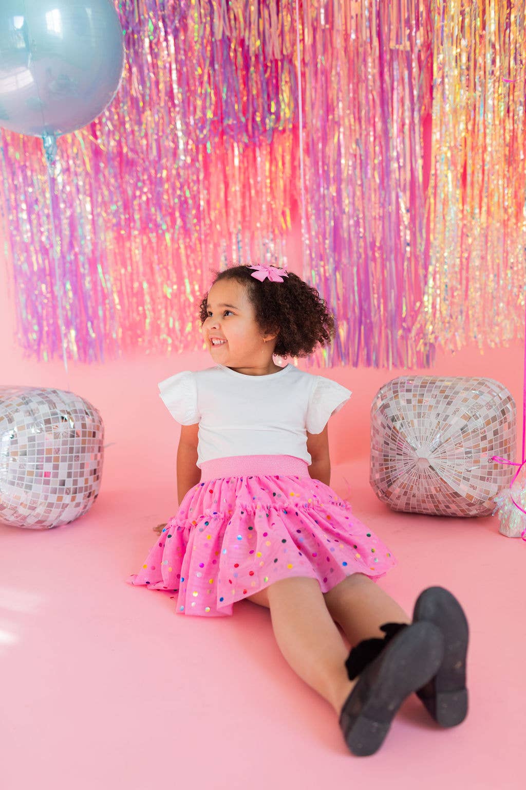 Ollie Jay - Wholesale Skirt - Kids - Confetti Tulle Skirt in Pink3