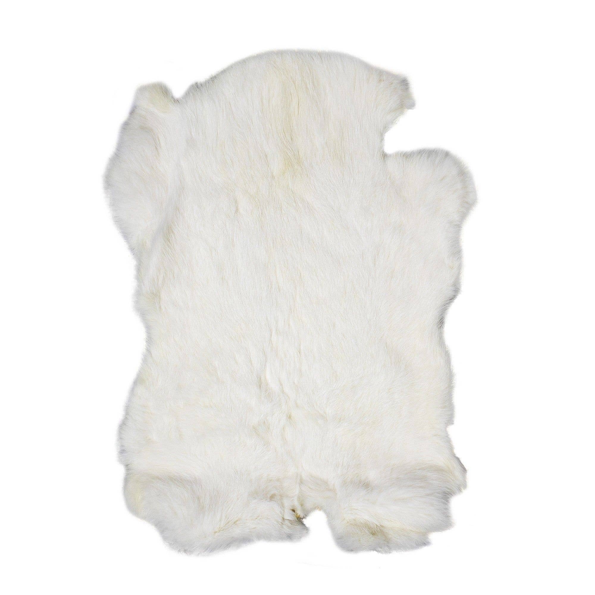 Mars & More - Brand of B Living - Wholesale Retailer Display - Accessories - White Rabbit Fur 40Cm0