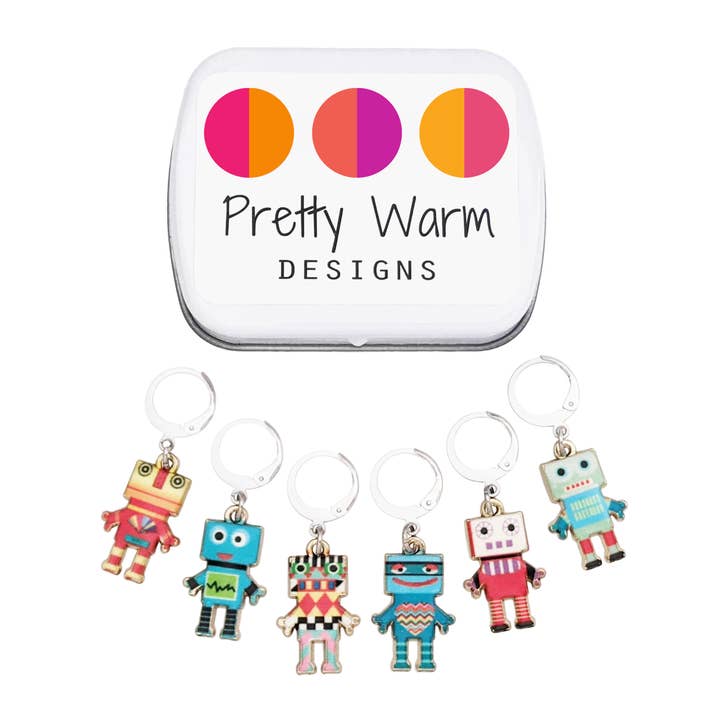Robots Locking Stitch Markers - Set of 6 and other Purchase wholesale easy crochet patterns bulky yarn. Free returns & net 60 terms on Faire trending on Faire.