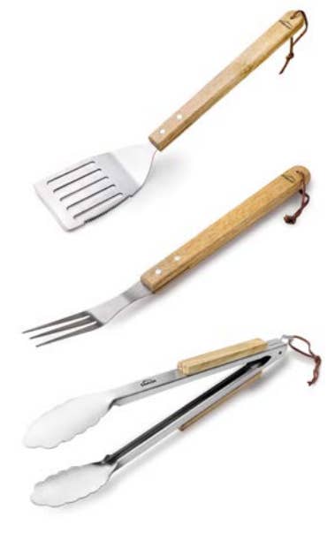 LACOR MENAJE PROFESIONAL S.L. - Wholesale Outdoor Grill Tools - Set 3 BBQ Nordic Utensils