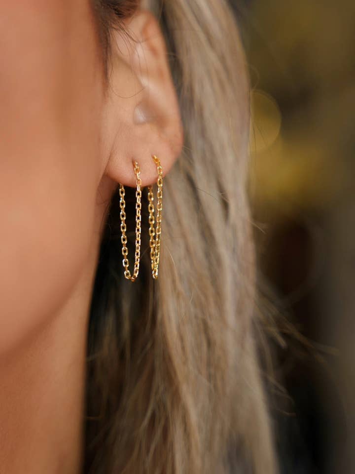 Anita Chain Earrings for wholesale by House of Moda Jewelry