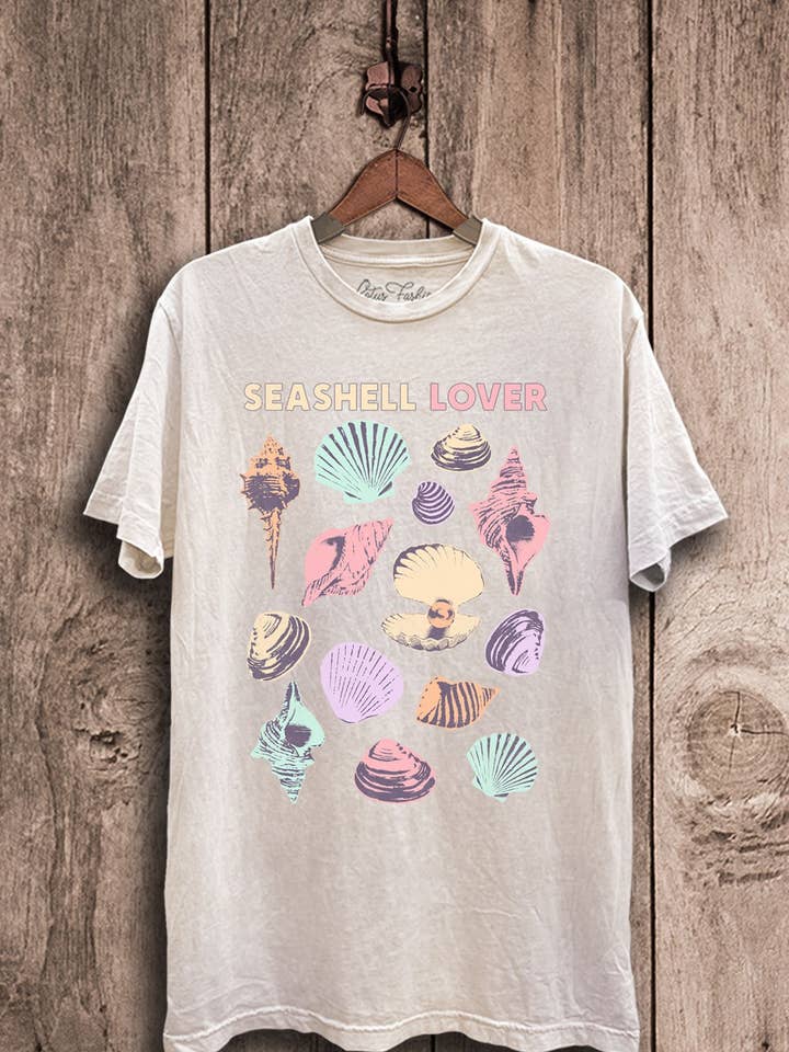 Top mit Motiv „Seashell Lover“ für den Großhandel von Lotus Fashion Collection