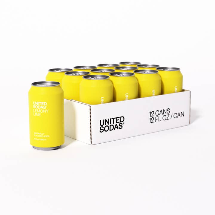 Naturally Flavored Soda - Lemony Lime for wholesale by United Sodas