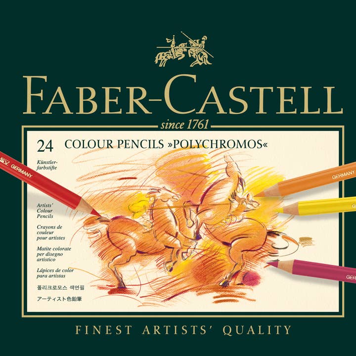 Polychromos Artists' Color Pencils, Tin of 24 for wholesale by Faber-Castell / Creativity for Kids