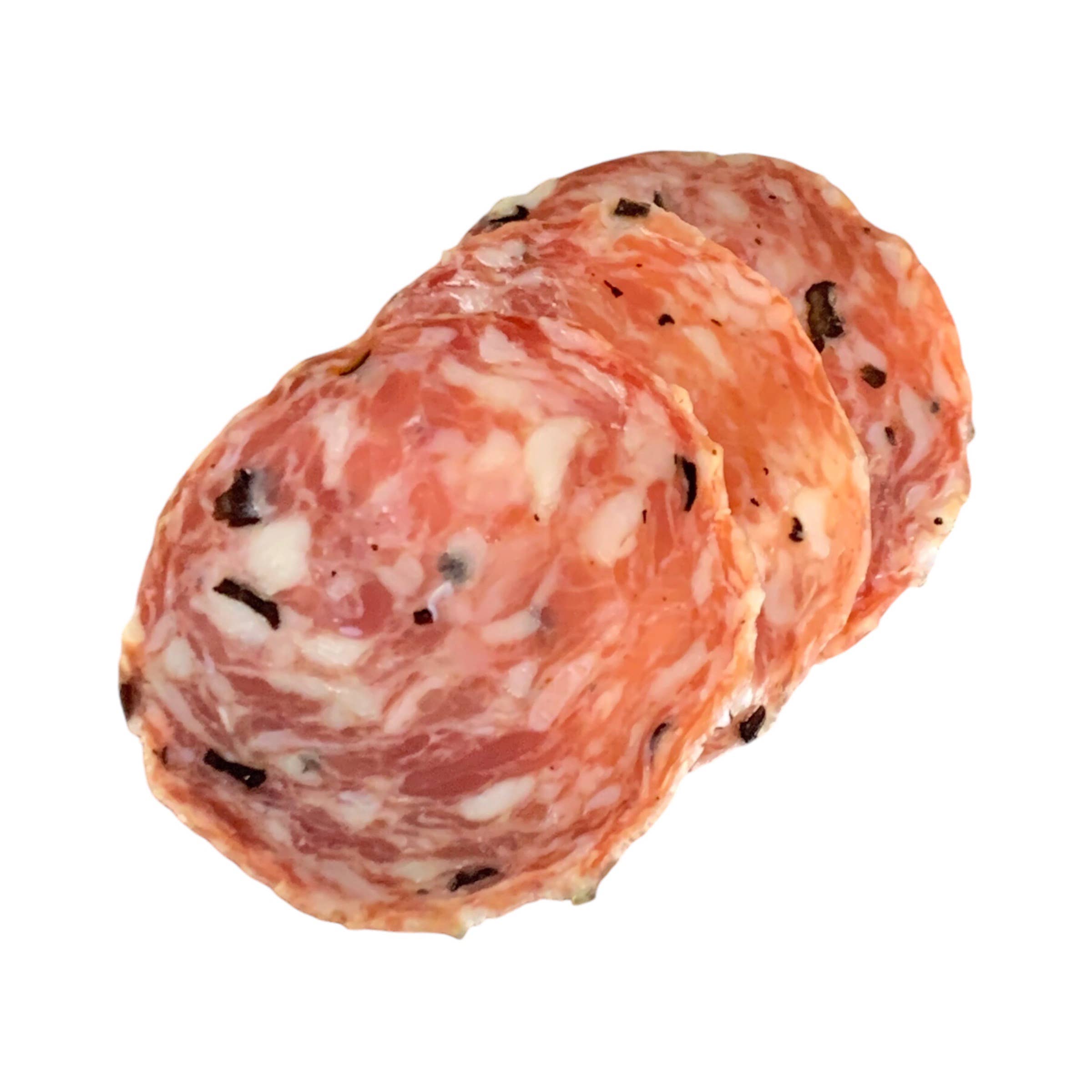 Angel's Salumi & Truffles - Wholesale Salami - Pre-Sliced Black Truffle Salami (3oz)2