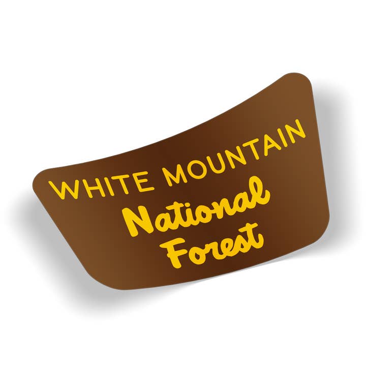 Wasserdichter Vinyl-Aufkleber des White Mountain National Forest-Schilds für den Großhandel von Cape Cod Stickers