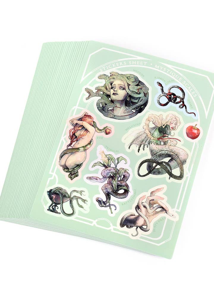 Foglio di Adesivi Scaglie Misteriose per la vendita all'ingrosso da parte di Ondine