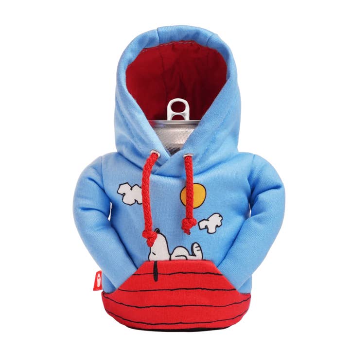 Can Cooler - Peanuts Collab - The Hoodie - Blue Sky Snoopy for wholesale by Puffin Drinkwear