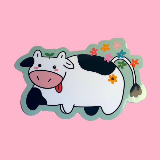Netter Kuh-Aufkleber für den Großhandel von Bloom by Steph