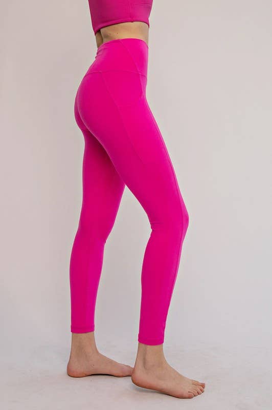 Sunday Morning - Wholesale Athletic/Lounge Leggings - Women's - P326237 HIGH WAIST YOGA PANTS WITH SIDE POCKETS16