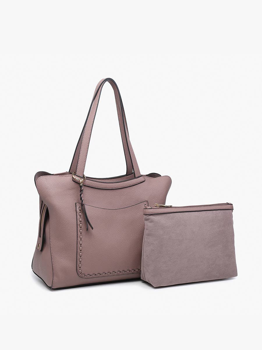 Jen & Co. - Vente Tote bag – femme - Sac à dos en cuir vieilli M2601 Hunter avec poche5