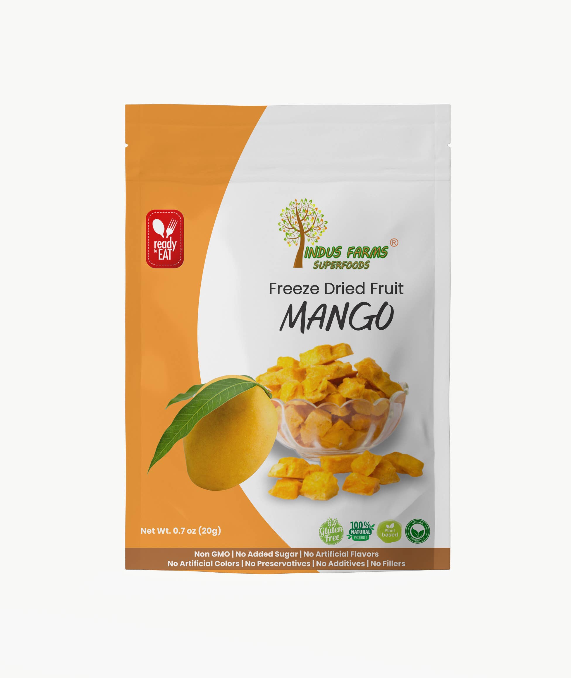 Indus Farms Superfoods - Wholesale Dried/dehydrated fruit - 100% Pure Freeze Dried Mango, GMO-Free, Paleo, Vegan0