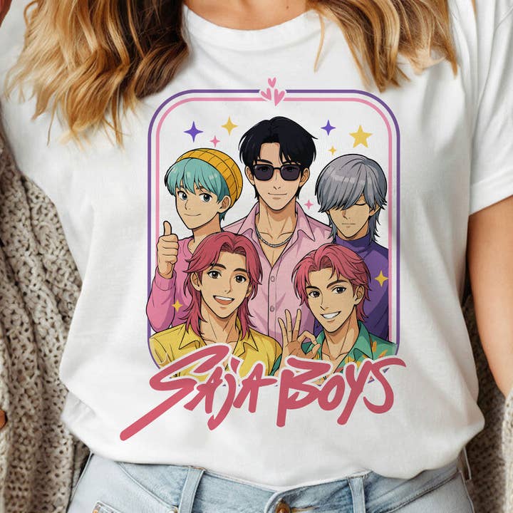 House Of Rodan - Wholesale T-Shirt (Graphic) - Women's - Saja Boys Band Kpop Demon Inspired T-Shirt3