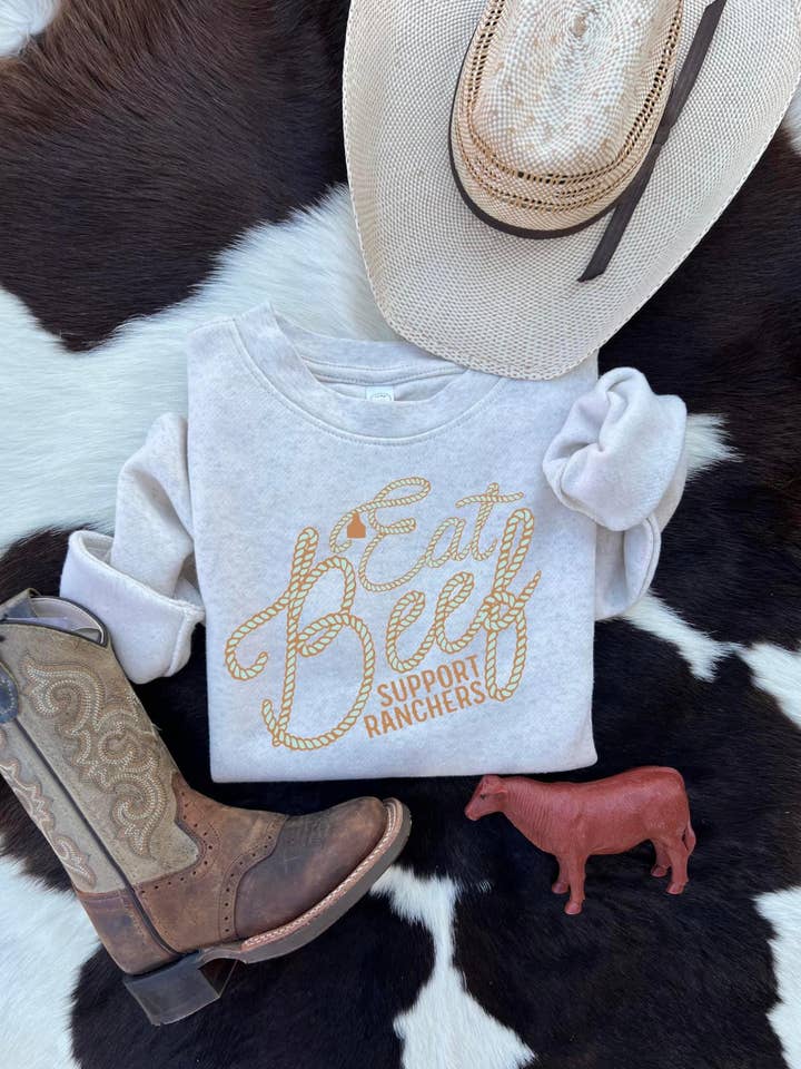 Eat beef (sweatshirt) for wholesale by Buckin Baby Wholesale
