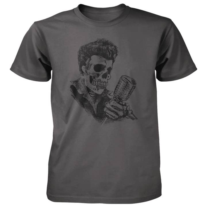 Skeleton Singer - 4.5 oz Cotton T-Shirt for wholesale by Taboo Apparel