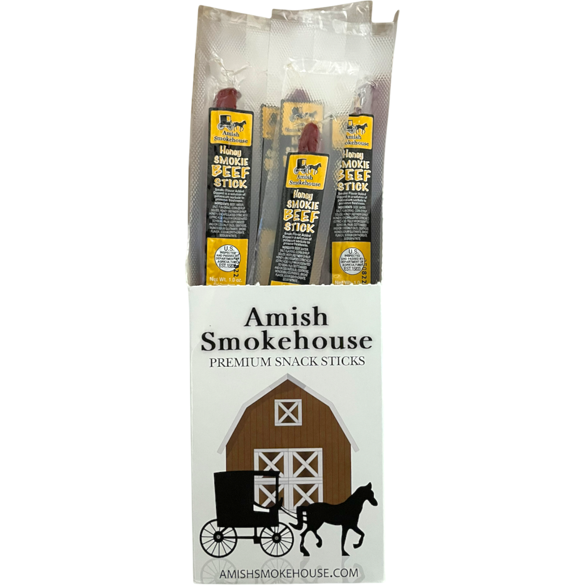 Cow Crack Wholesale - Vente Viande séchée - Bâtonnet de collation au miel Amish Smokehouse0